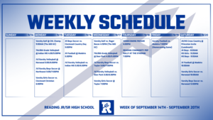 Weekly Schedule