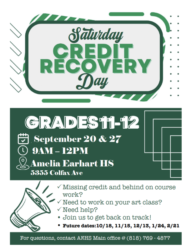 Sat. Credit Recovery