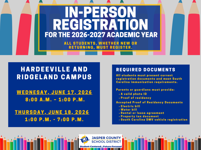 📚 In-Person Student Registration for the 2026-2027 School Year Featured Photo