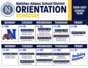 Orientation Schedule