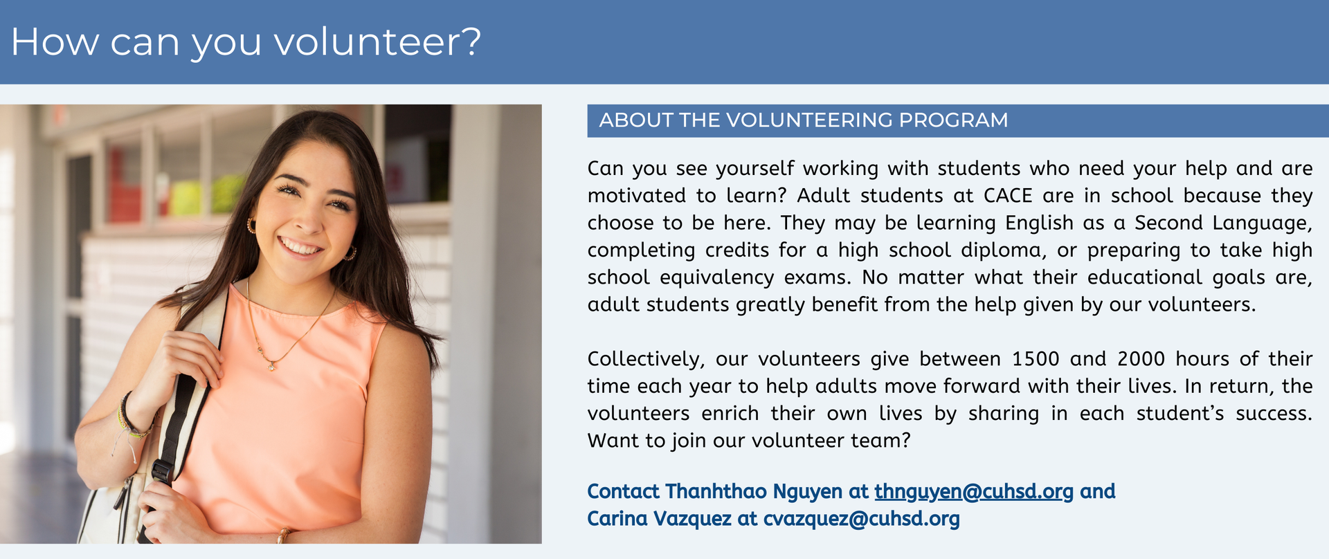 Do you want to volunteer