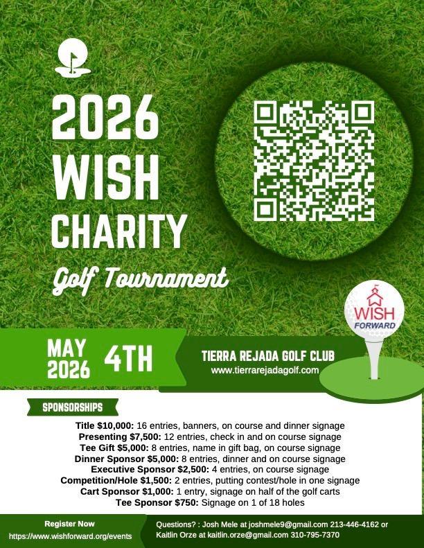 We’re Teeing Up Something Special - May 4th is the WISHForward Charity Golf Tournament! Featured Photo