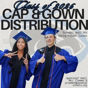 students in cap and gown