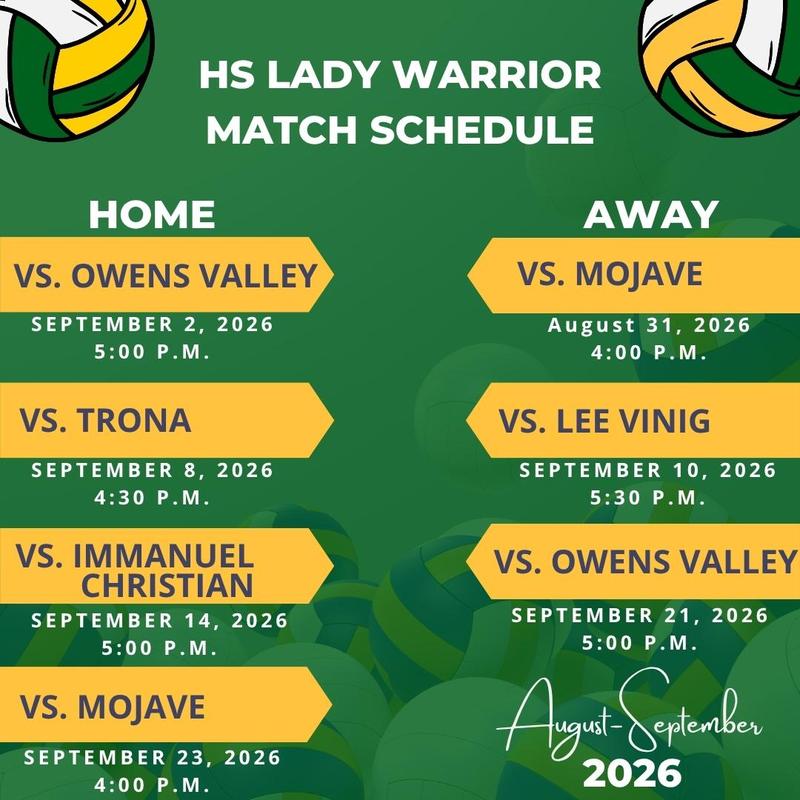volleyball schedule
