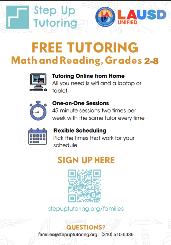 step up tutoring flyer