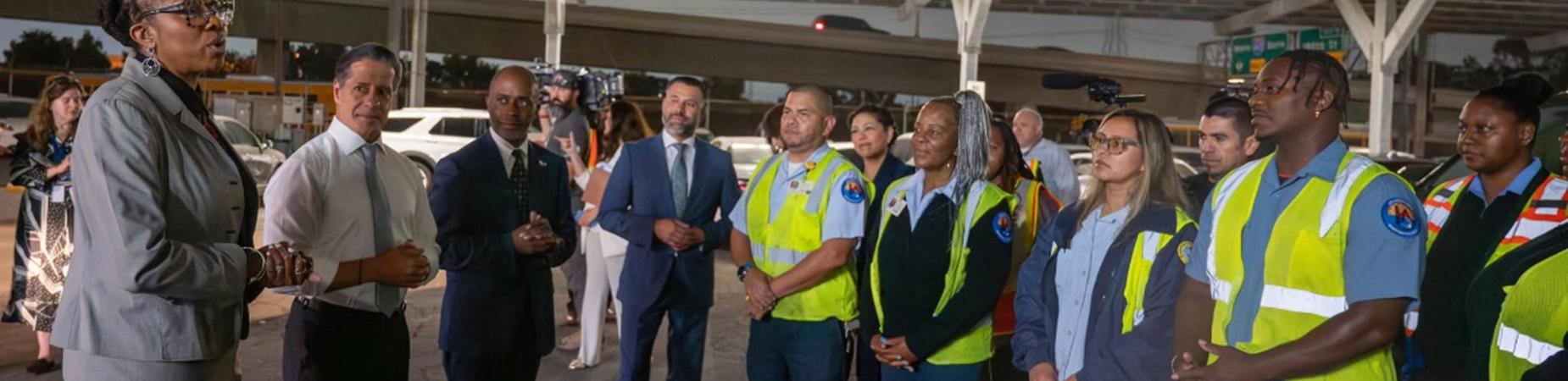 First Day of School 2025 Gardena Bus Yard