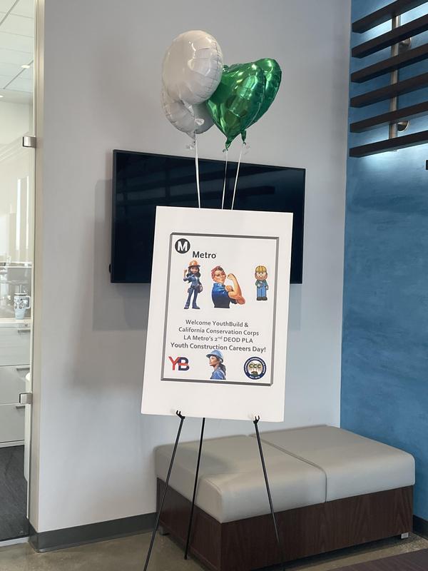 Sign promoting the event