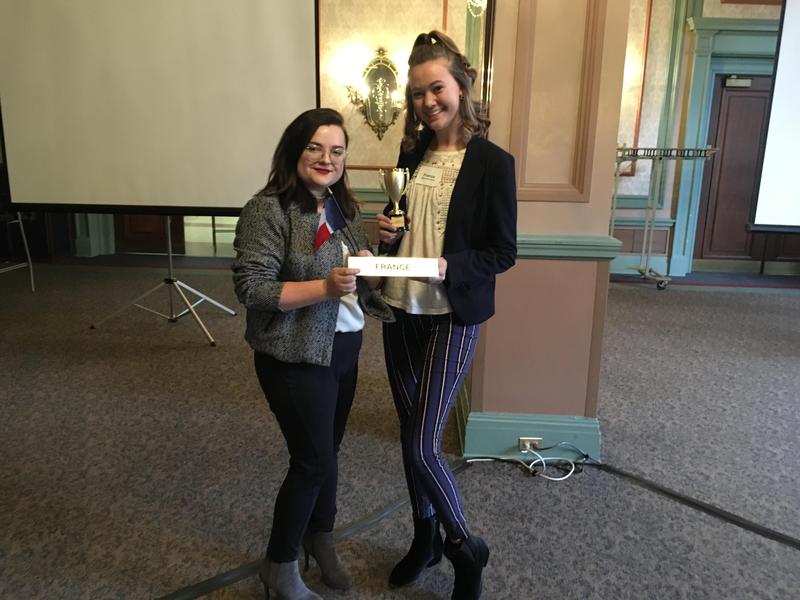 pic of two Knoch students at competition