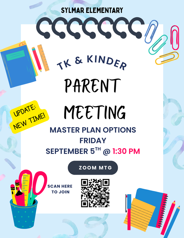 TK/Kinder Meeting