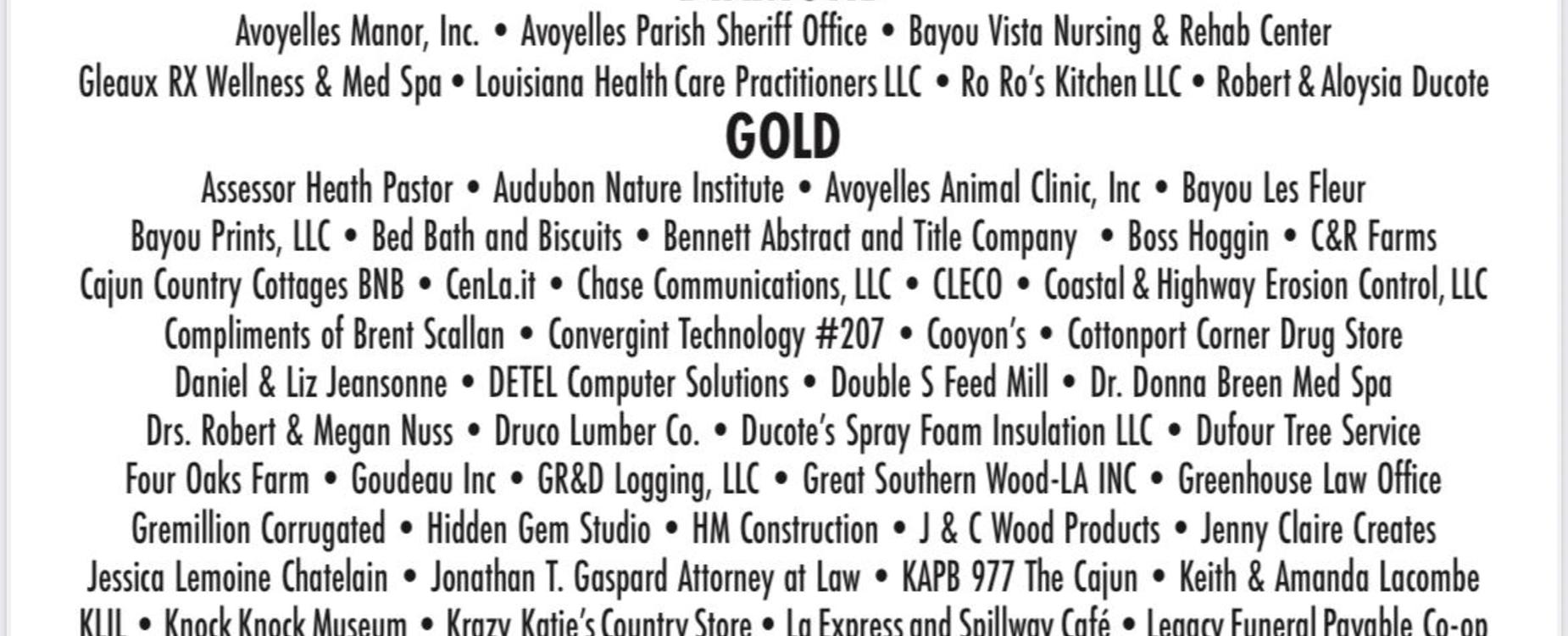 Fall Fair Sponsors 2025