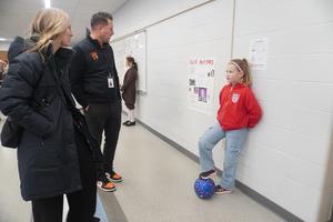 The TK Assistant superintendent and curriculum director visit the wax museum.
