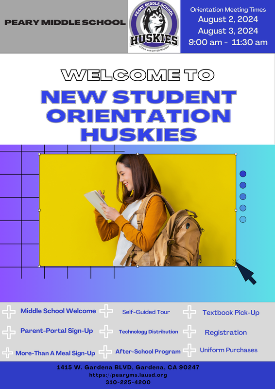 Huskies you are invited to the 2024-2025 New Student Orientation. Please join us.