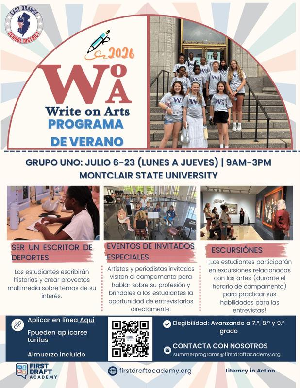 Write on Arts Summer Session Montclair State University