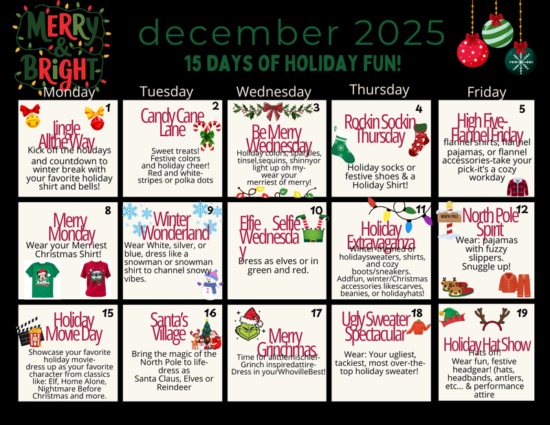 December Dress Up Days