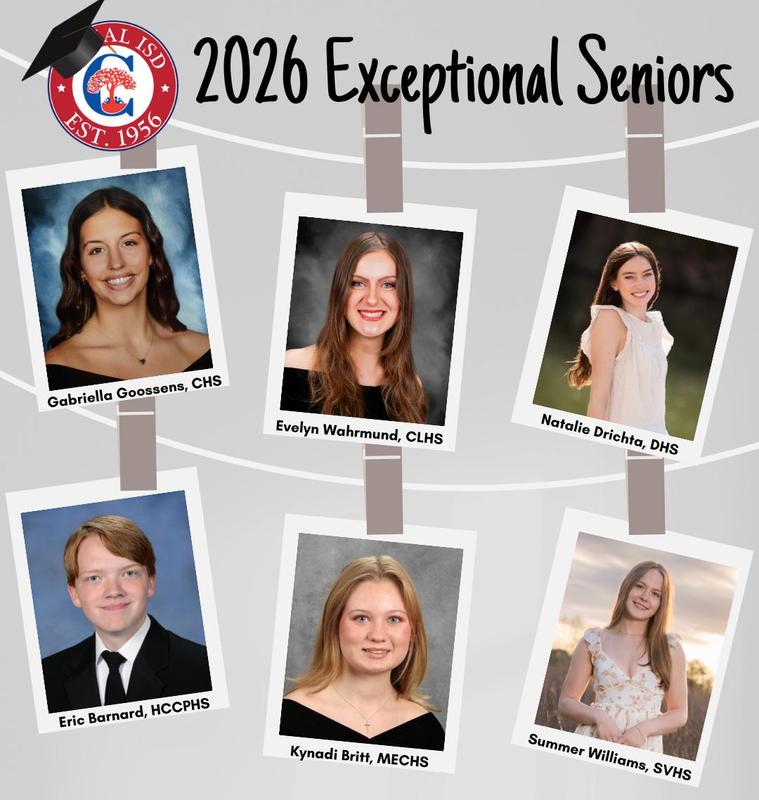 2026 Exceptional Senior Award Honorees with six pictures