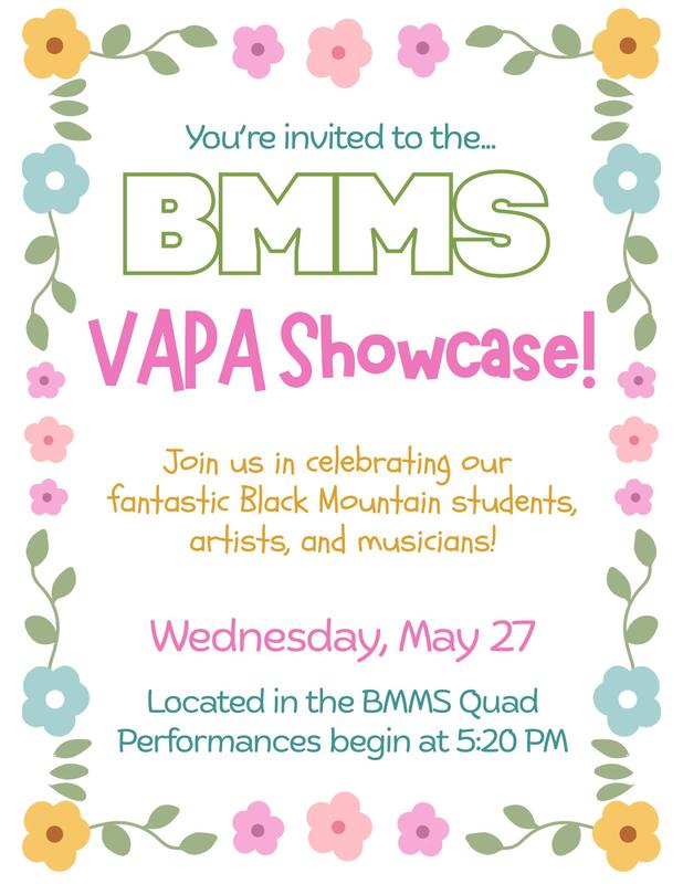 VAPA Showcase, Weds. 5/27