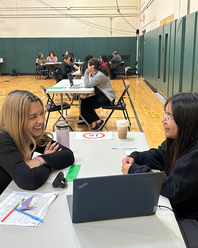 Student presents for NYS Seal of Biliteracy