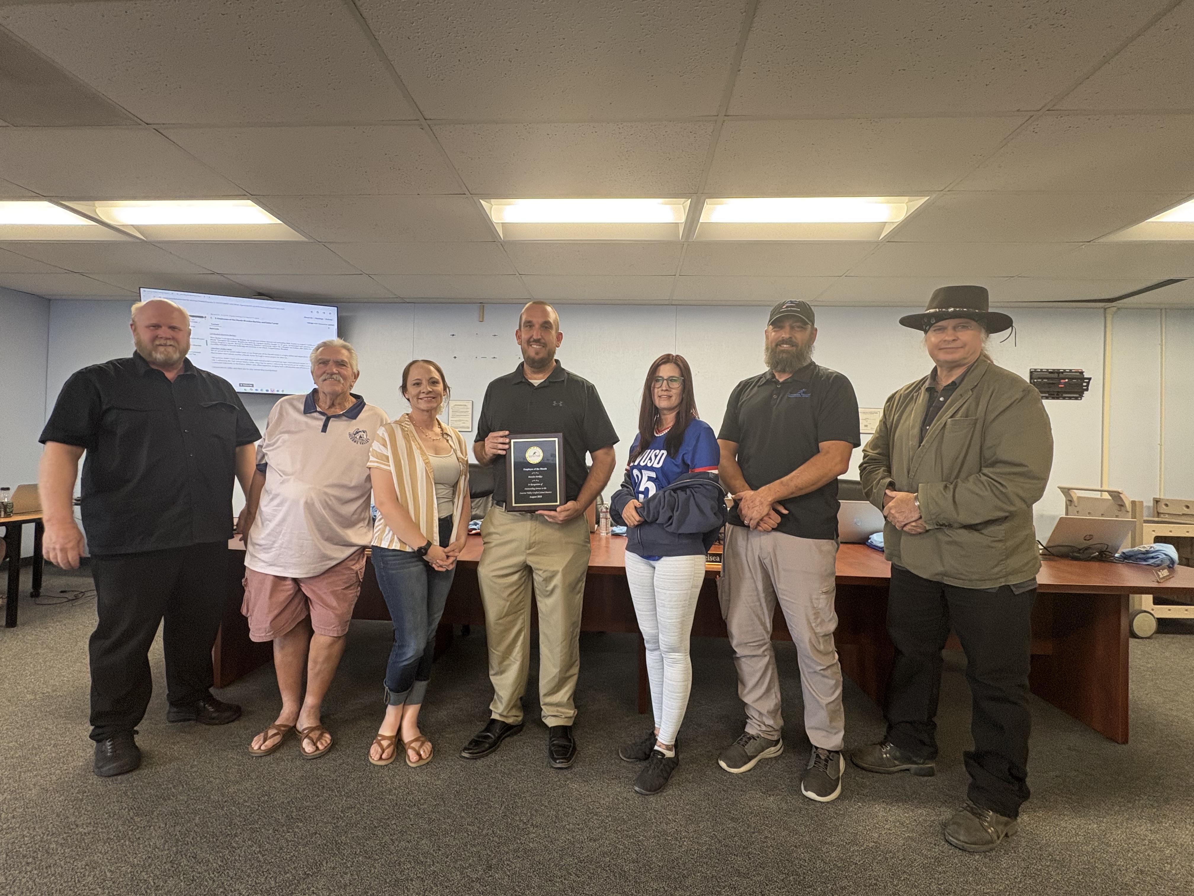 Brandon Barkley and Eddie Carter are Employees of the Month.