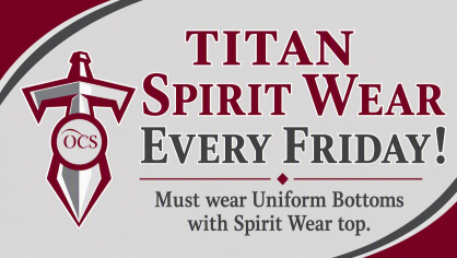 Titan Spirt Wear Every Friday Logo