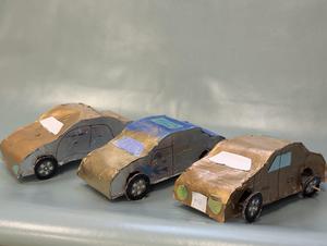 Three model vintage cars