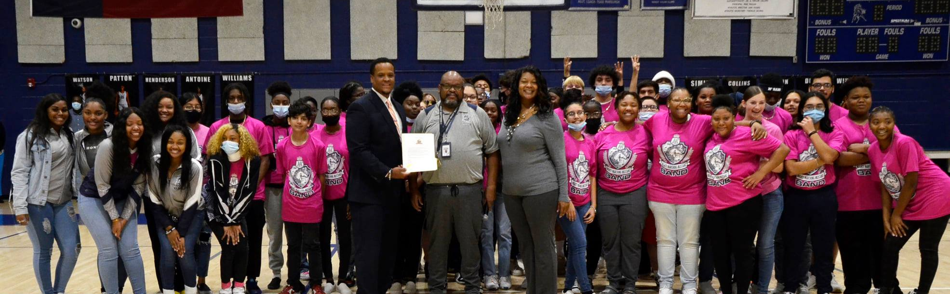 Band with Mayor