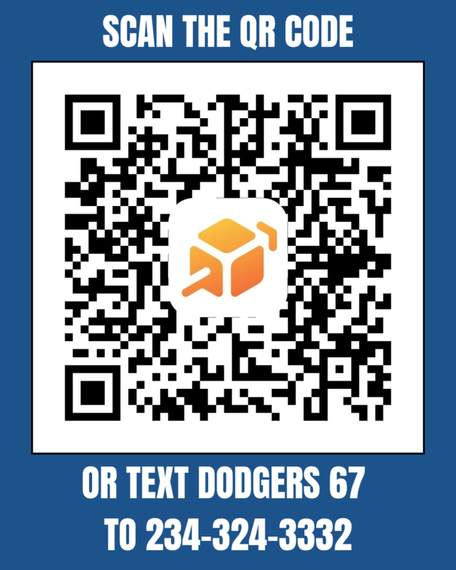 QR code for Dodger game