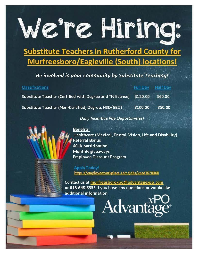 Available Jobs Human Resources Rutherford County Schools