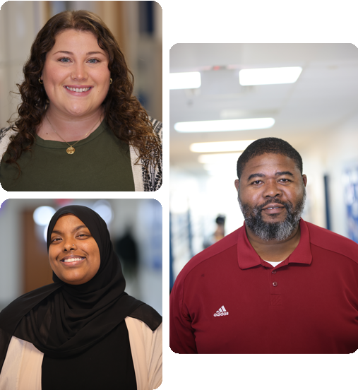 A collage of three HSA Teachers.