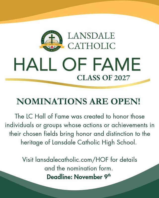 Hall of Fame logo and intro