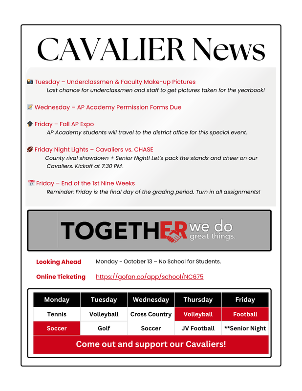Cavalier News 10-5-25 Featured Photo