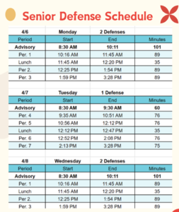 Bell Schedule