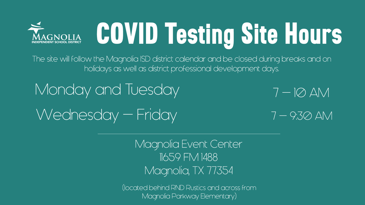 COVID Testing Clinic Hours