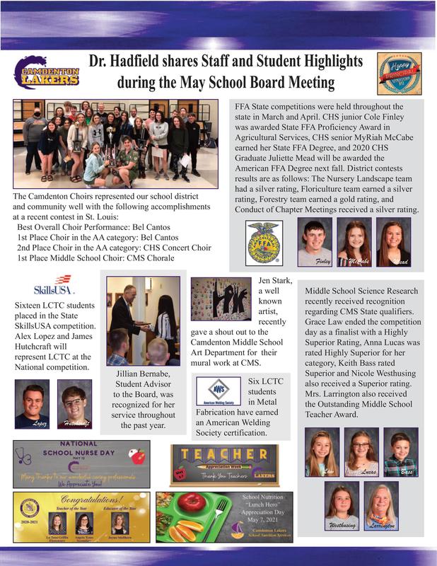May - Board Meeting Featured Photo