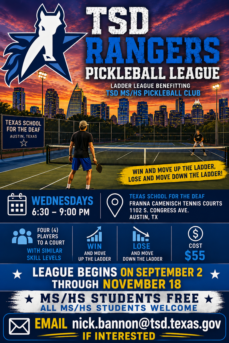 TSD Rangers Pickleball League details