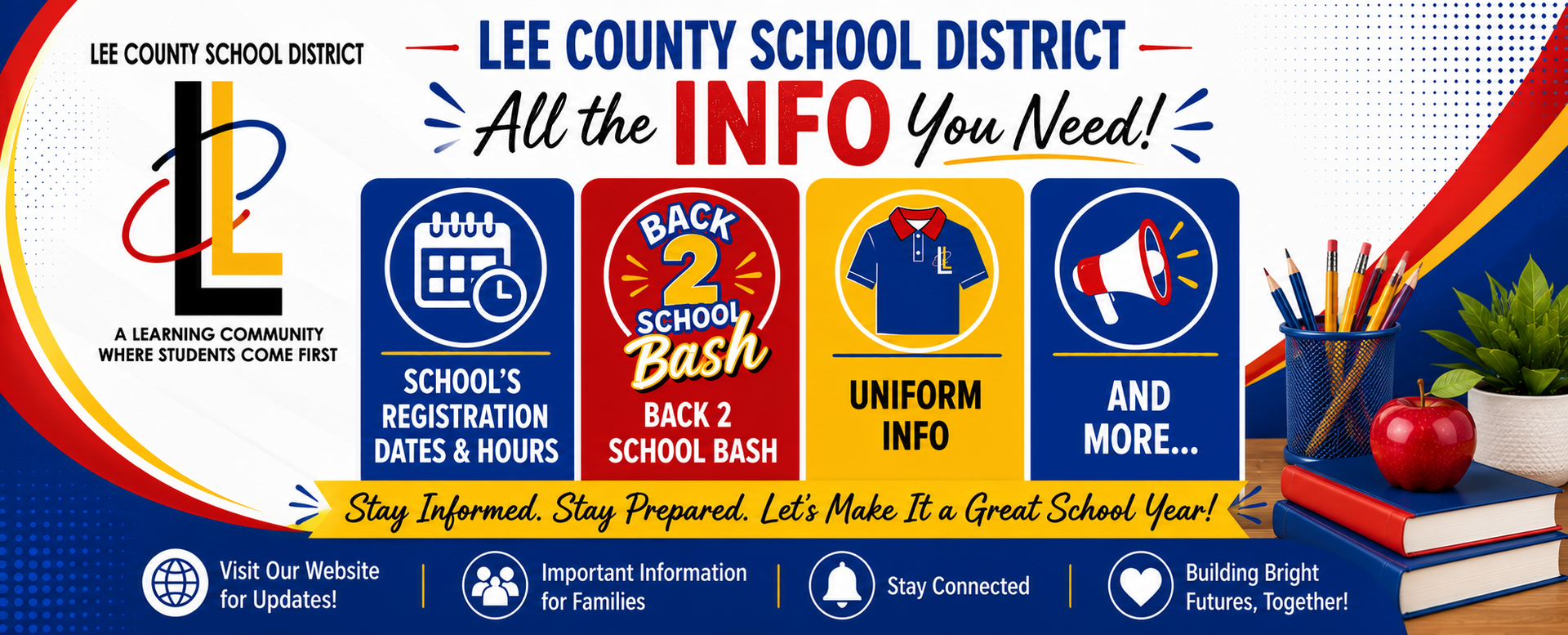 LCSD's Registration Info, Back 2 School Bash, & Uniform Info