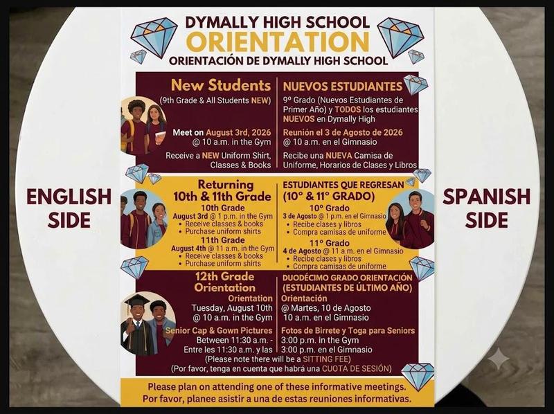 Dymally's High School Back to School Orientation