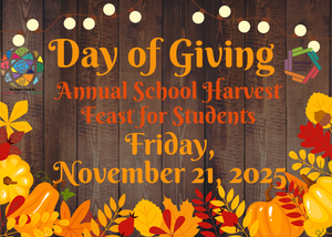 Fall decorations on announcement