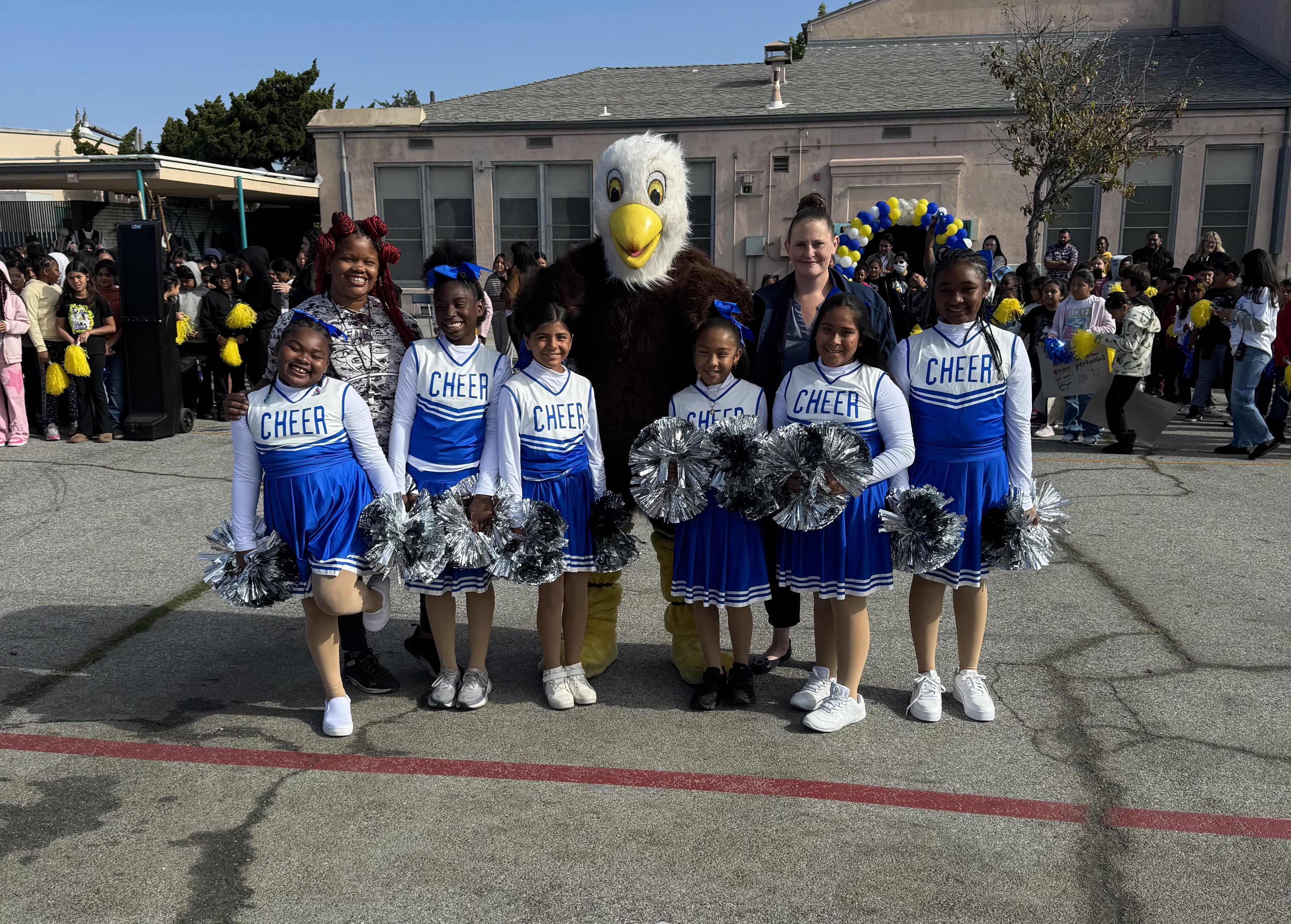 Principal & Cheerleaders