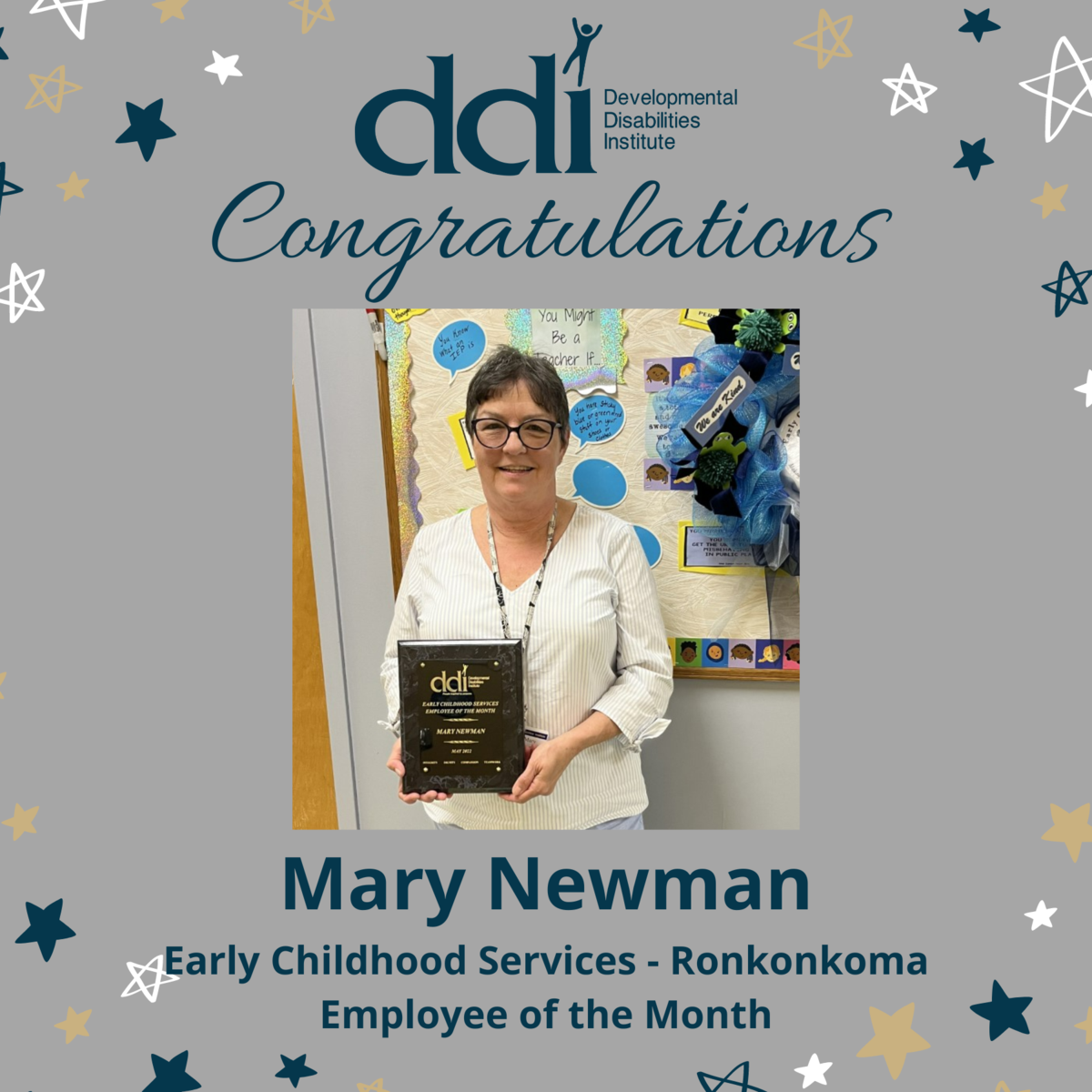 Employee of the Month Mary Newman