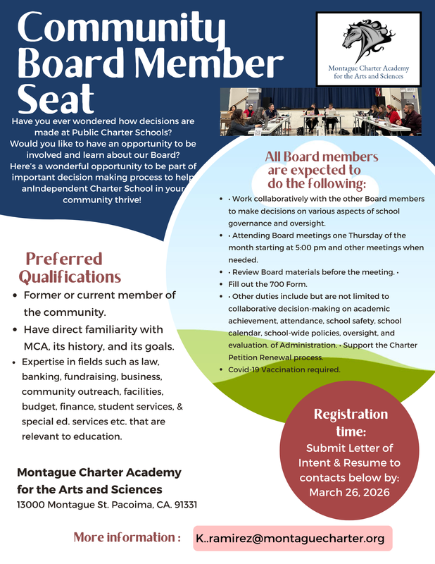 Community Board Seat Flyer