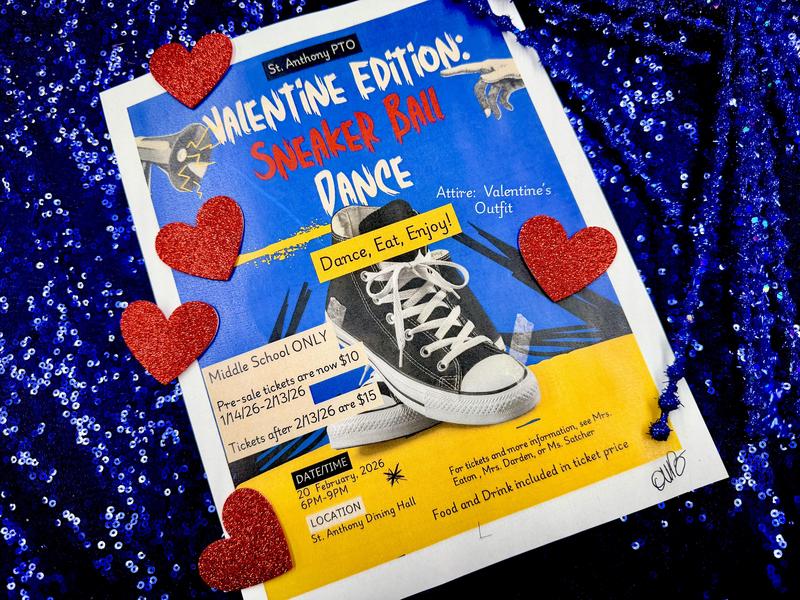 PTO presents The Middle School Valentine Edition: Sneaker Ball February 20th