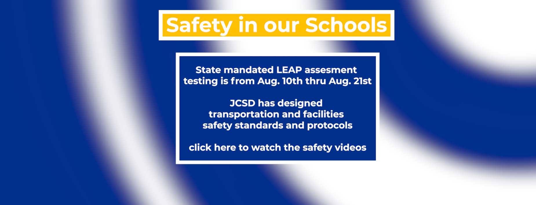 Safety in our schools