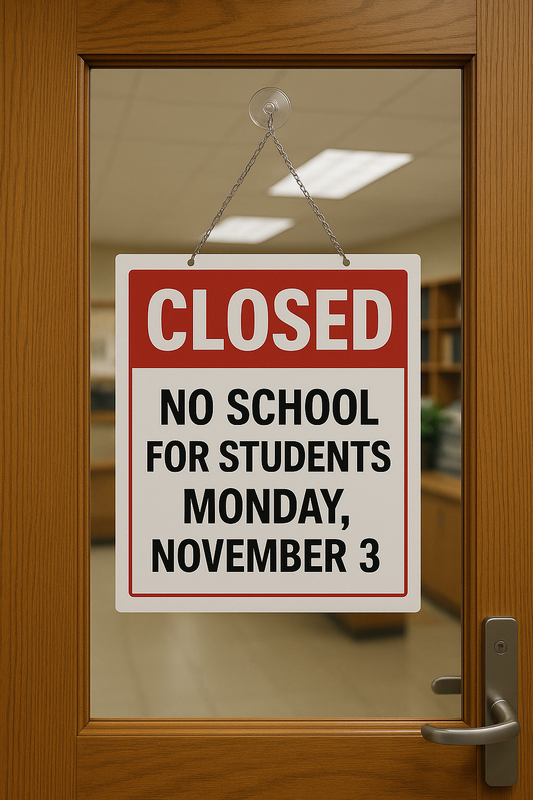 Photo of sign that says closed.