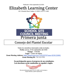 Junta del Consejo del Plantel Escolar