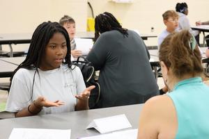 Christiana Elementary School recently hosted interviews for its fifth-grade students ahead of their trip to JA BizTown.