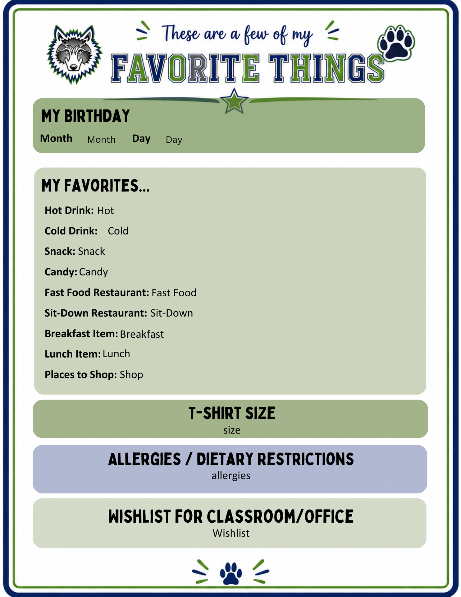 Staff Favorite Things
