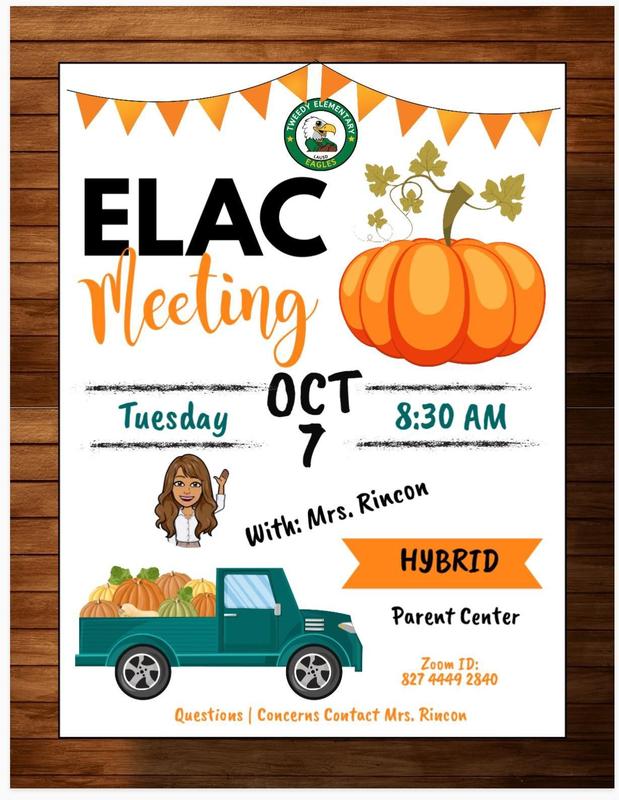 ELAC parent meeting Tuesday