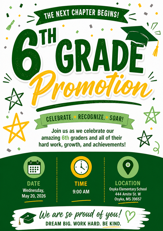 spsd oes 6th grade grad may 2026