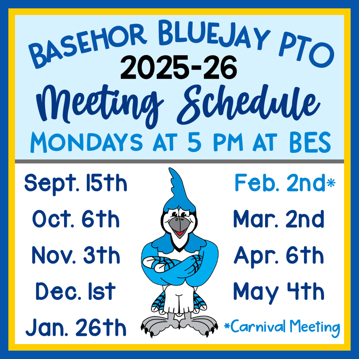 25-26 Meeting Schedule