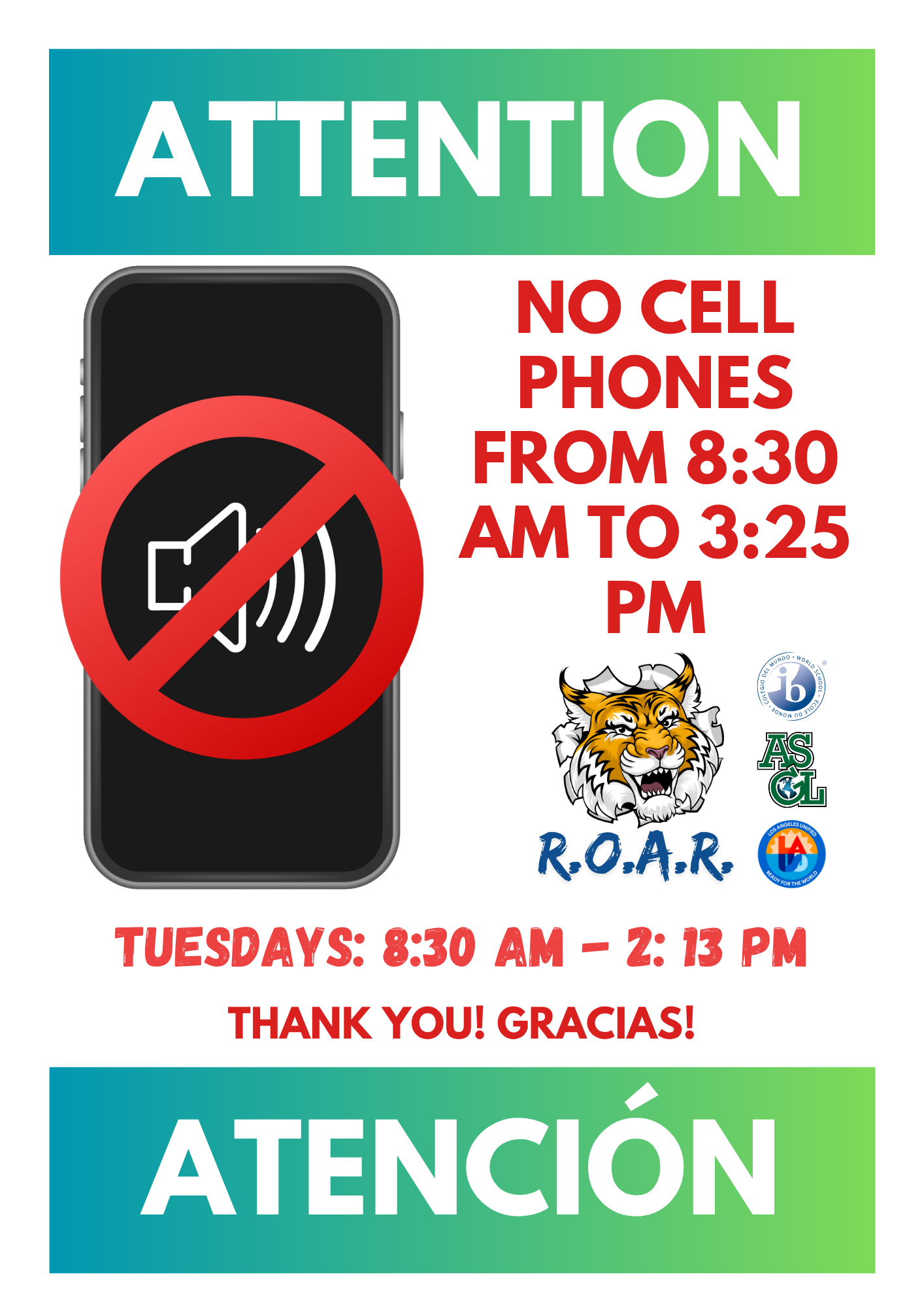 Attention: Phone Free School